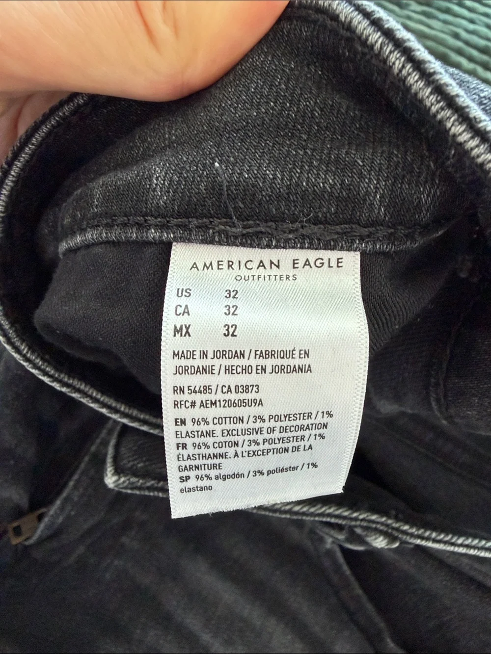 American Eagle Outfitters Distressed Charcoal Gray Denim Shorts